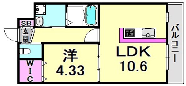 CoLaBo神戸駅前の物件間取画像